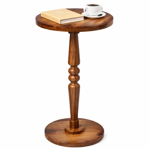 Small wooden round side - wooden,