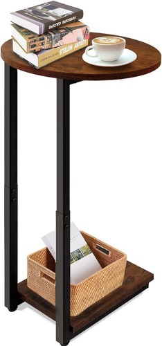 Handwell shaped end table - c-shaped,